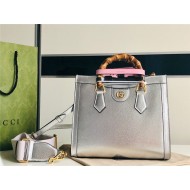 Gucci Diana small tote bag 702721 Silver High