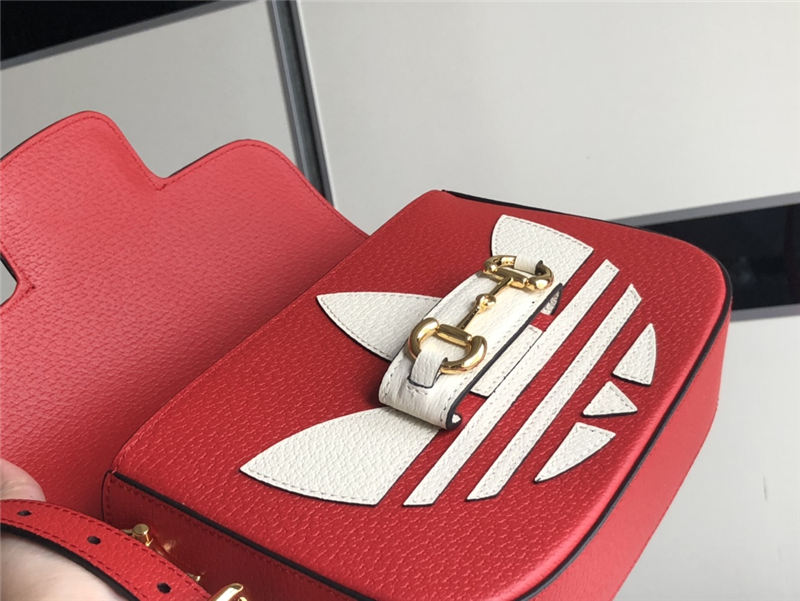 Adidas x Gucci Horsebit 1955 mini bag 658574 Red High