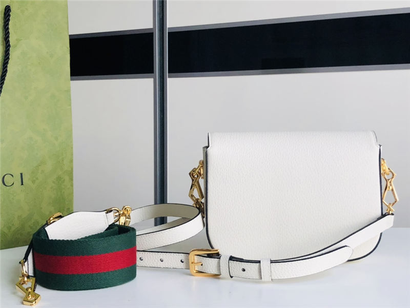 Adidas x Gucci Horsebit 1955 mini bag 658574 White High