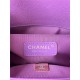 BOY Chanel HANDBAG Grained Calfskin Purple Gold Metal High