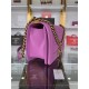 BOY Chanel HANDBAG Grained Calfskin Purple Anti-Gold Metal High