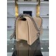 BOY Chanel HANDBAG Grained Calfskin Beige Silver Metal High