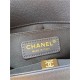 BOY Chanel HANDBAG Grained Calfskin Navy Blue Anti-Gold Metal High