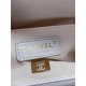 BOY Chanel HANDBAG Grained Calfskin White Gold Metal High