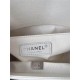 BOY Chanel HANDBAG Grained Calfskin White Anti-Silver Metal High