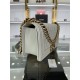 BOY Chanel HANDBAG Grained Calfskin Grey Anti-Gold Metal High