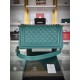 BOY Chanel HANDBAG Grained Calfskin Green Anti-Silver Metal High