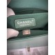 BOY Chanel HANDBAG Grained Calfskin Green Anti-Silver Metal High