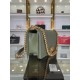 BOY Chanel HANDBAG Grained Calfskin Olive Matt-Gold Metal High