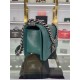 SMALL BOY Chanel HANDBAG Grained Calfskin Green Anti-Silver Metal High