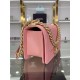 SMALL BOY Chanel HANDBAG Grained Calfskin Pink Matt-Gold Metal High