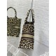 SMALL Dior BOOK TOTE Multicolor Mizza Embroidery Beige High