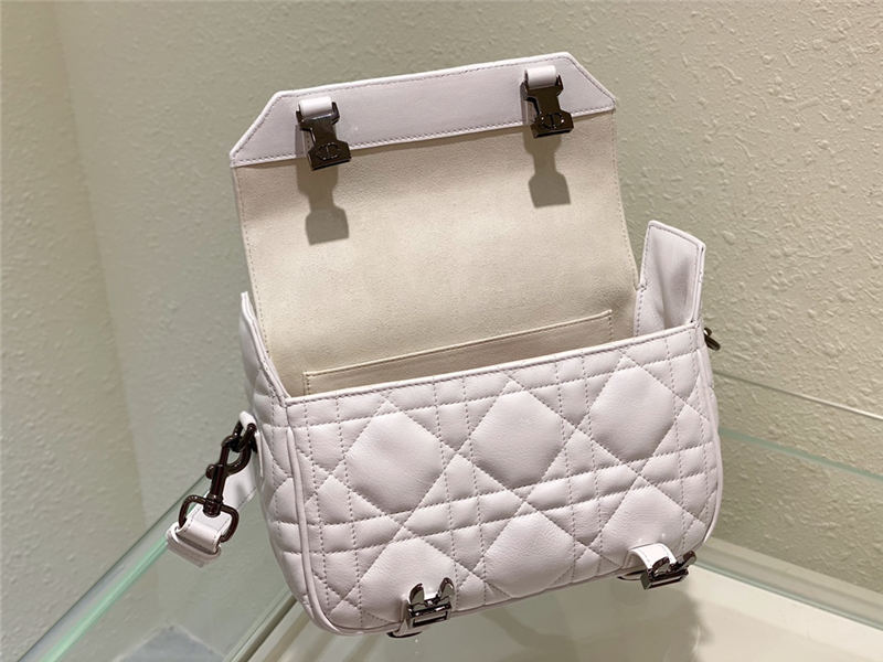 SMALL DiorCAMP BAG Calfskin White High