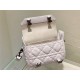 SMALL DiorCAMP BAG Calfskin White High