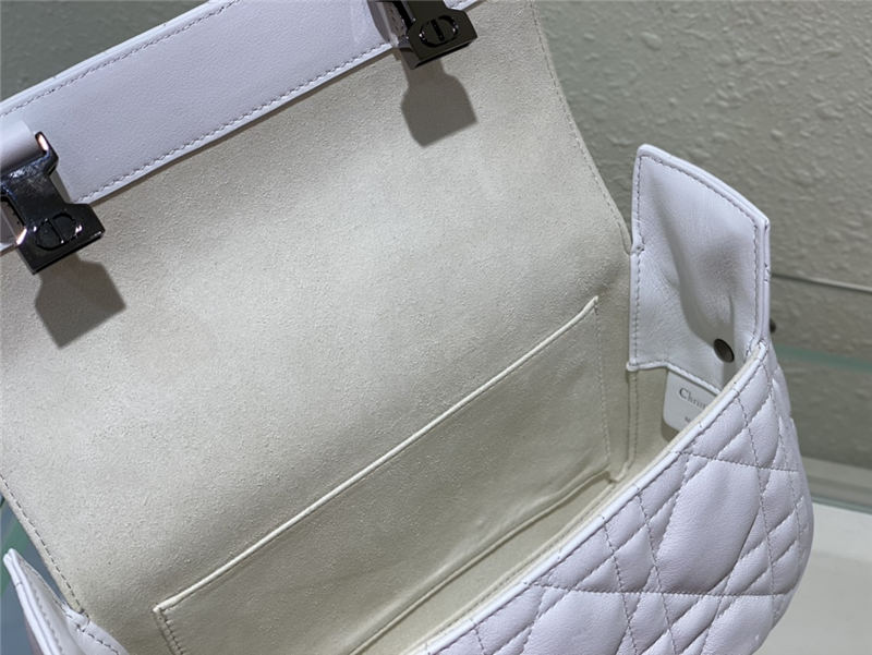 SMALL DiorCAMP BAG Calfskin White High