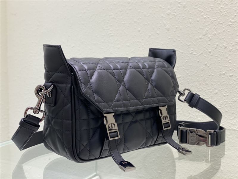 SMALL DiorCAMP BAG Calfskin Black High