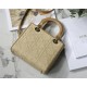 MEDIUM LADY Dior BAG Cannage Raffia Natural High 