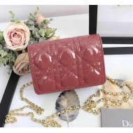 Dior LADY Dior NANO POUCH Patent Cannage Calfskin High