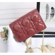 Dior LADY Dior NANO POUCH Patent Cannage Calfskin High