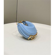 Fendigraphy Nano Leather Bag Blue High