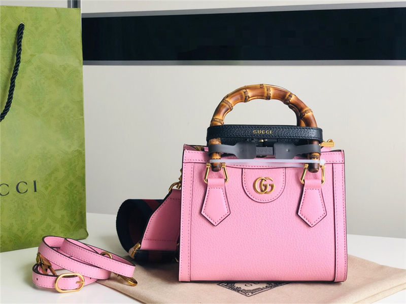 Gucci Diana mini tote bag 702732 Pink High