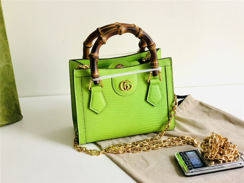 Gucci Diana mini tote bag 675800 Lizard High