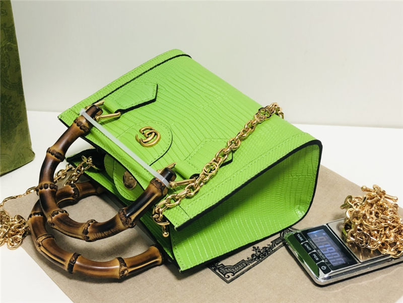 Gucci Diana mini tote bag 675800 Lizard High