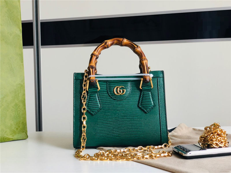 Gucci Diana mini tote bag 675800 Lizard High