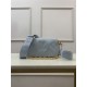 Louis Vuitton WALLET ON STRAP BUBBLEGRAM Monogram-embroidered, quilted calf leather Blue M51399 High