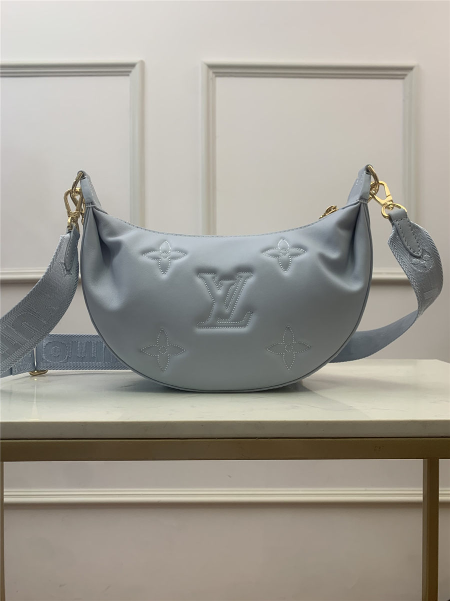 Louis Vuitton OVER THE MOON Quilted and embroidered smooth calf leather Blue M59825 High