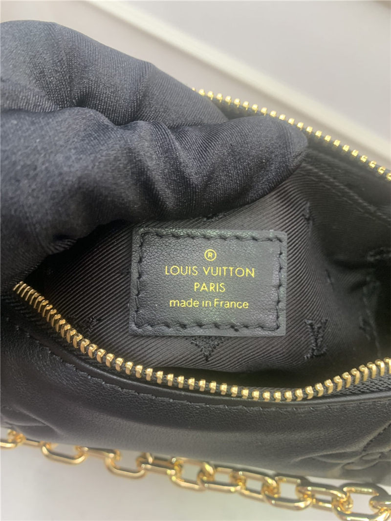 Louis Vuitton OVER THE MOON Quilted and embroidered smooth calf leather Black M59799 High