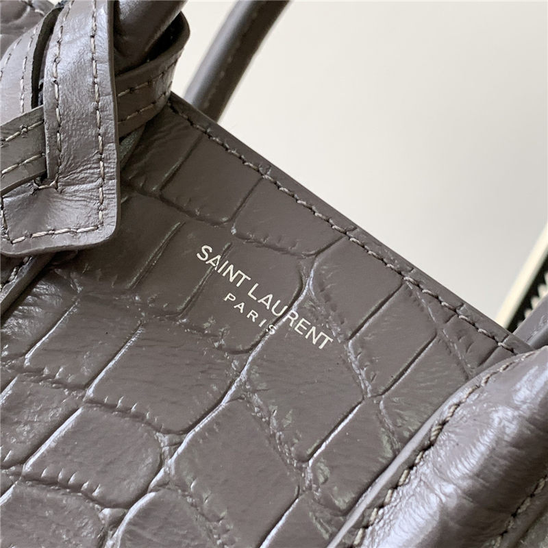 CLASSIC SAC DE JOUR NANO IN Crocodile Grey High