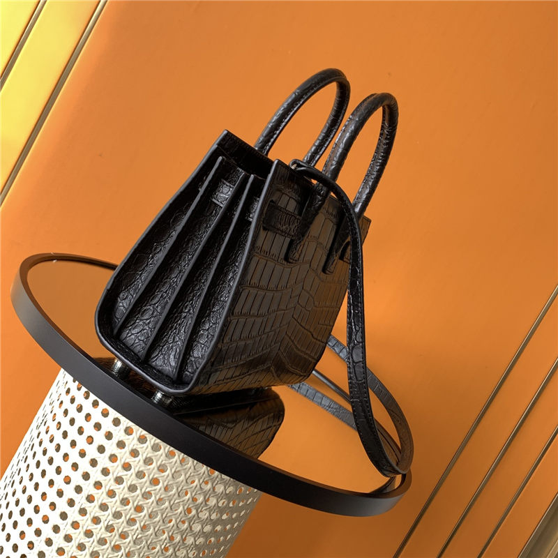 CLASSIC SAC DE JOUR NANO IN Crocodile Black High