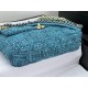 Large Chanel 19 Flap Bag Tweed Gold-Tone Blue High