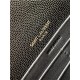 CASSANDRE SAINT LAURENT MATELASSÉ ENVELOPE CHAIN WALLET IN GRAIN DE POUDRE EMBOSSED LEATHER High