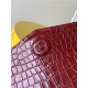 UPTOWN POUCH IN Crocodile Red High