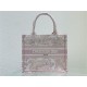 SMALL Dior BOOK TOTE Toile de Jouy Embroidery Pink High