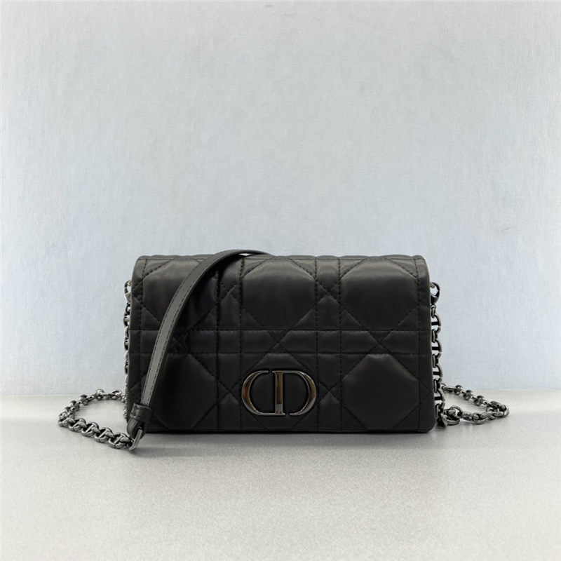 Dior CARO MACROCANNAGE POUCH Quilted Macrocannage Calfskin High