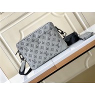 Louis Vuitton DUO MESSENGER Monogram Shadow calf leather High