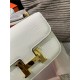 Hermes Constance 24cm Crocodile Leather Bag Silver/Gold Metal High