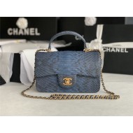 MINI FLAP BAG WITH TOP HANDLE AS2431 Snake High