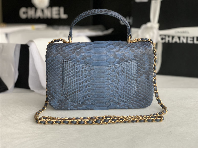 MINI FLAP BAG WITH TOP HANDLE AS2431 Snake High