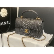 MINI FLAP BAG WITH TOP HANDLE AS2431 Snake High