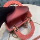 MINI LADY Dior BAG Cannage Crocodile Gold-tone Metal High