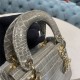 MINI LADY Dior BAG Cannage Crocodile Gold-tone Metal High