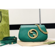 Gucci Blondie shoulder bag Leather 699268 Green High