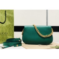 Gucci Blondie shoulder bag Leather 699268 Green High