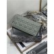 MISS DIOR MINI BAG Patent Calfskin Grey High