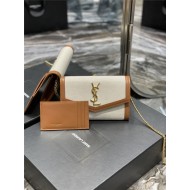 UPTOWN CHAIN WALLET IN LINE AND LEATHER High