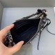 LE CAGOLE MINI PURSE WITH CHAIN Arena Lambskin Black High